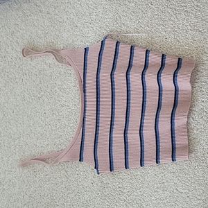 LA Hearts Sweater Ribbed Crop Tank Top M